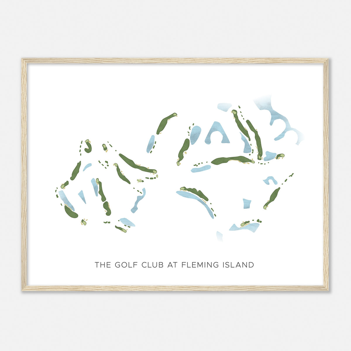 Print of The Golf Club At Fleming Island Modern Map