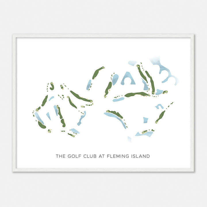 Print of The Golf Club At Fleming Island Modern Map