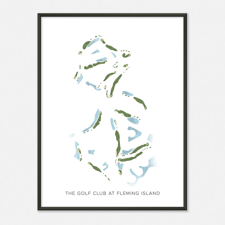 Print of The Golf Club At Fleming Island Modern Map