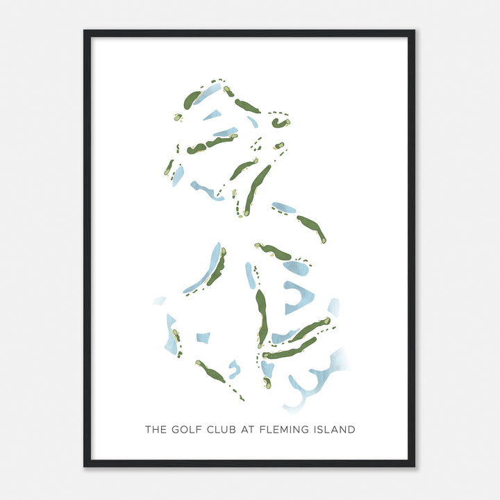 Print of The Golf Club At Fleming Island Modern Map