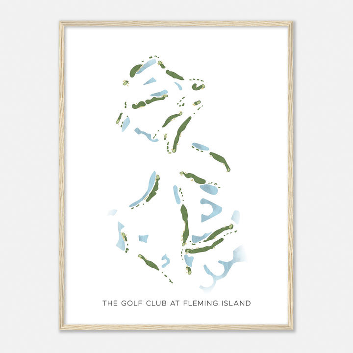 Print of The Golf Club At Fleming Island Modern Map