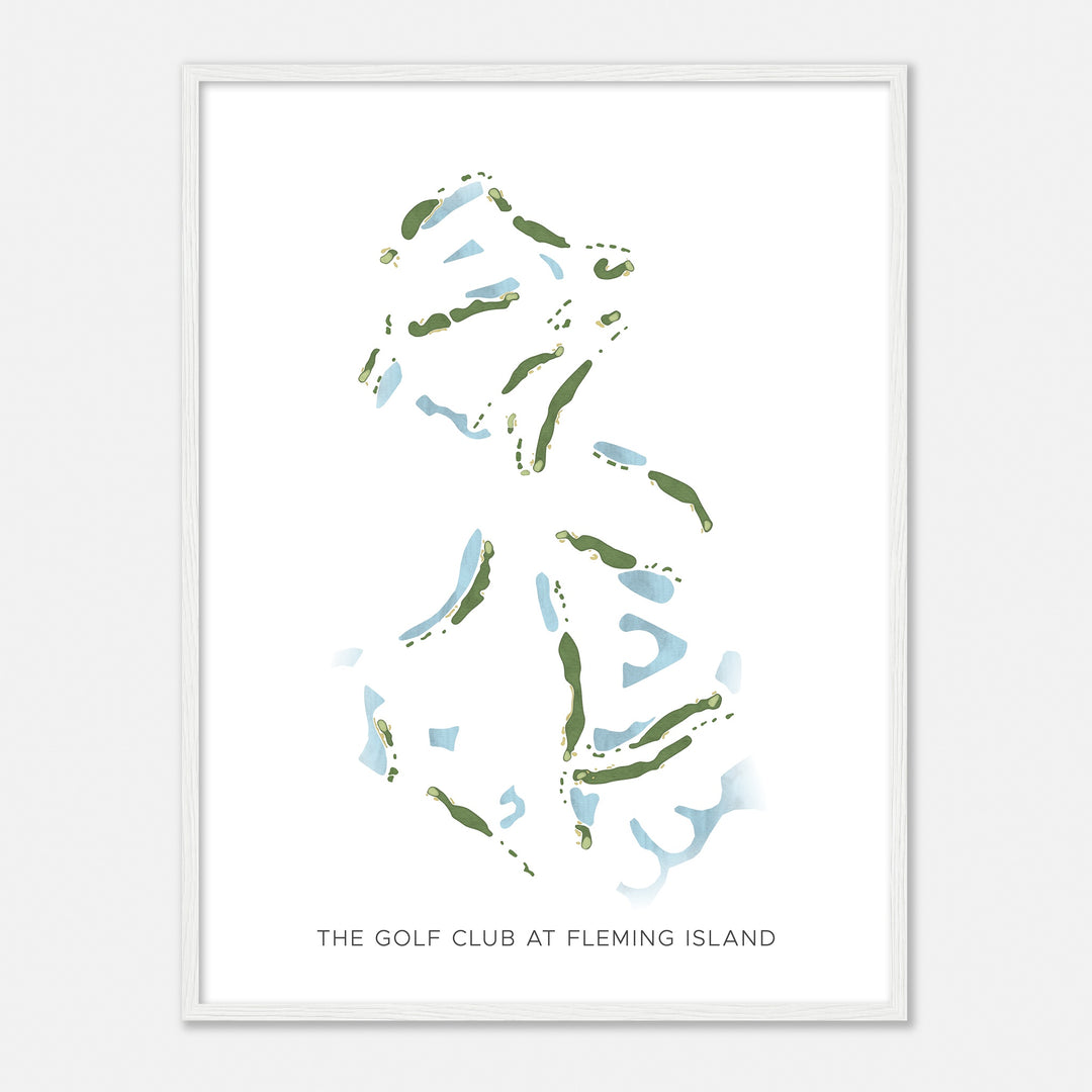 Print of The Golf Club At Fleming Island Modern Map