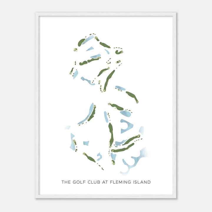 Print of The Golf Club At Fleming Island Modern Map