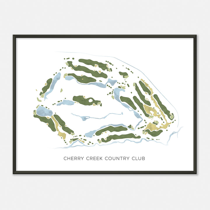 Print of Cherry Creek Country Club Modern Map