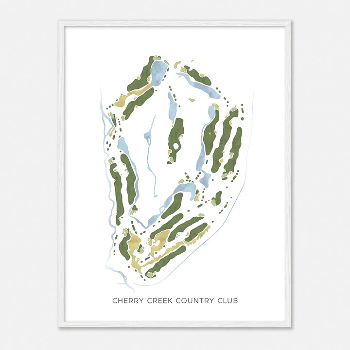 Print of Cherry Creek Country Club Modern Map