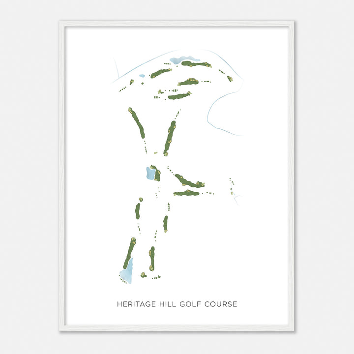 Print of Heritage Hill Golf Course Modern Map