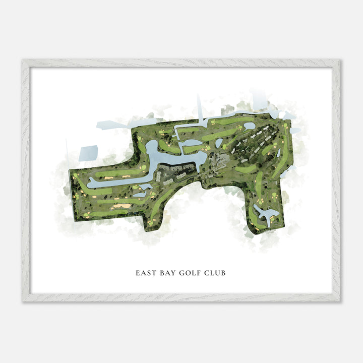 Print of East Bay Golf Club Classic Map