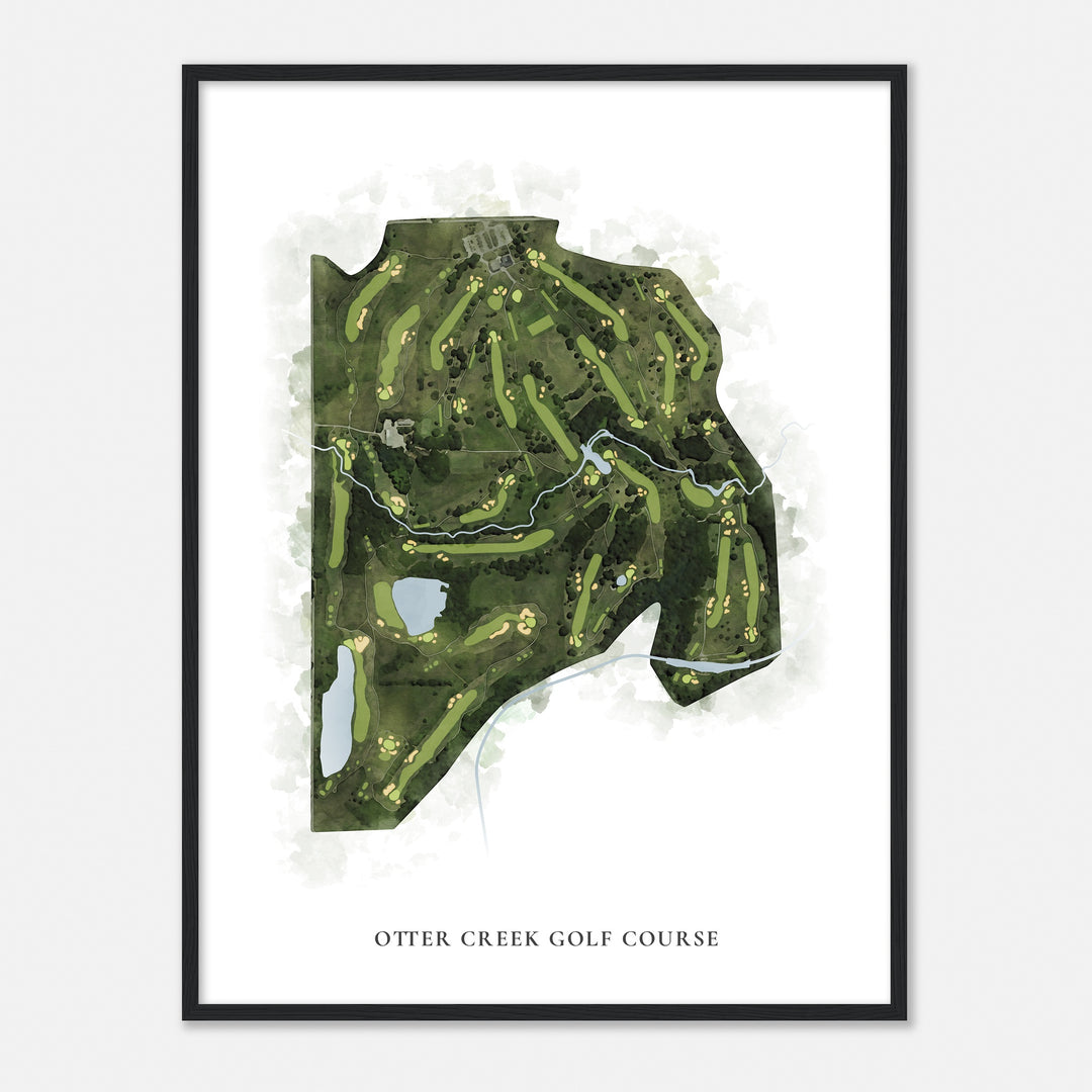 Print of Otter Creek Golf Course Classic Map