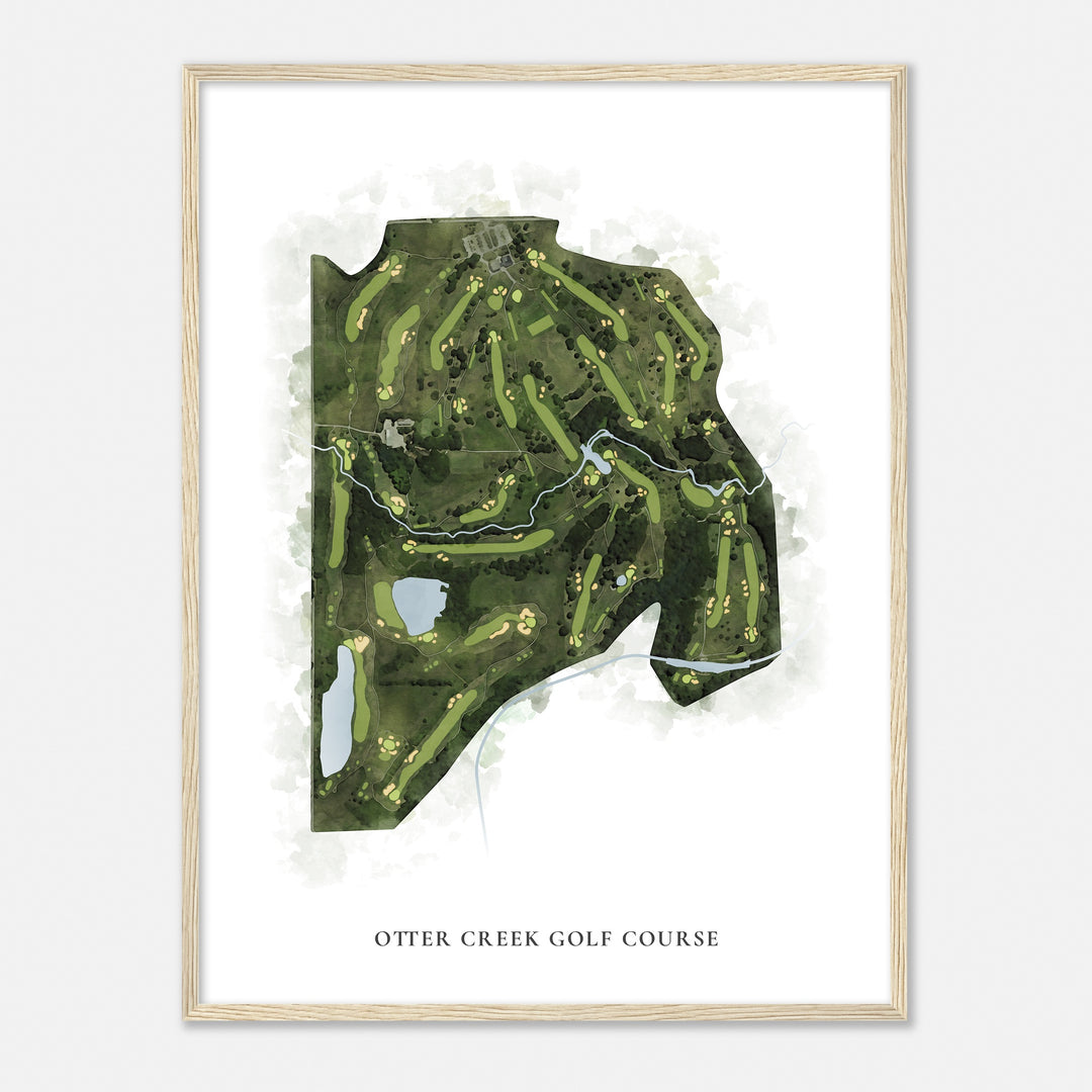 Print of Otter Creek Golf Course Classic Map