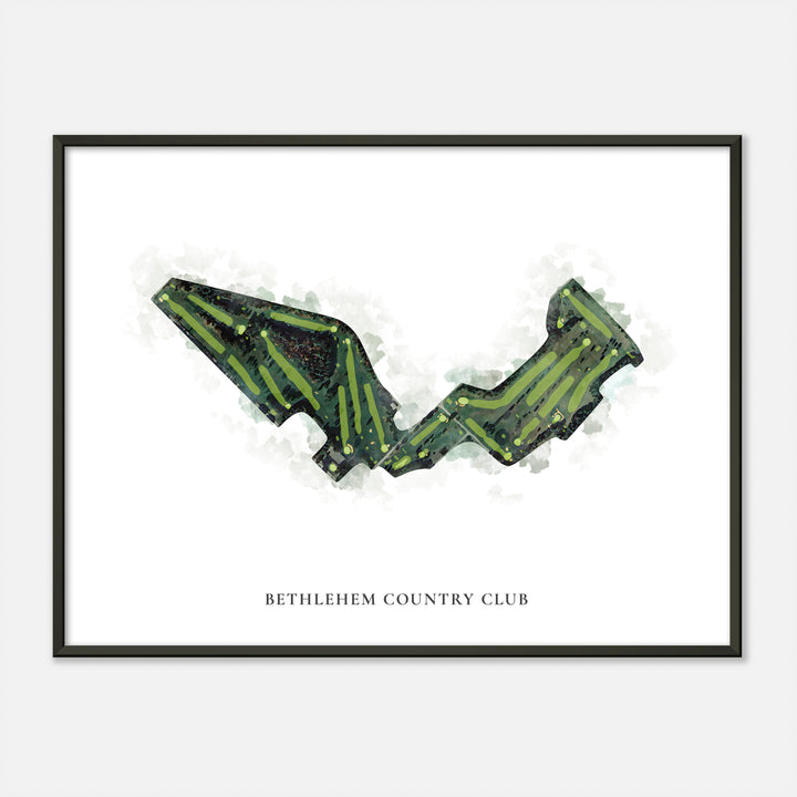 Print of Bethlehem Country Club Classic Map