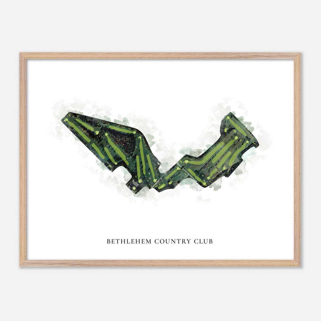 Print of Bethlehem Country Club Classic Map