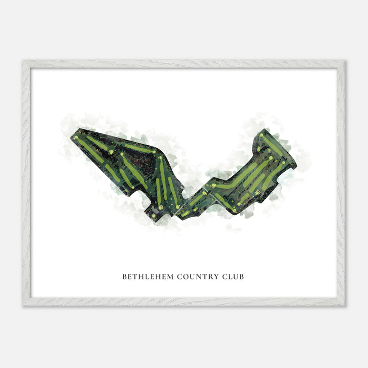 Print of Bethlehem Country Club Classic Map