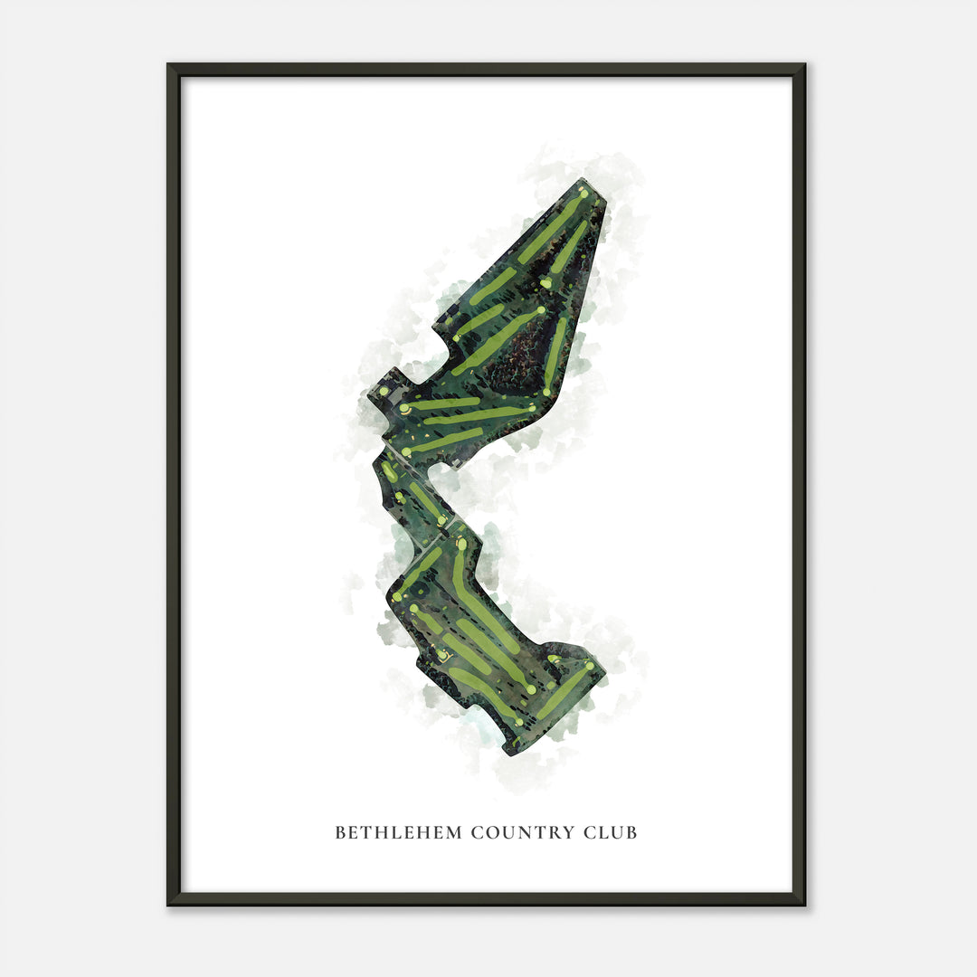 Print of Bethlehem Country Club Classic Map