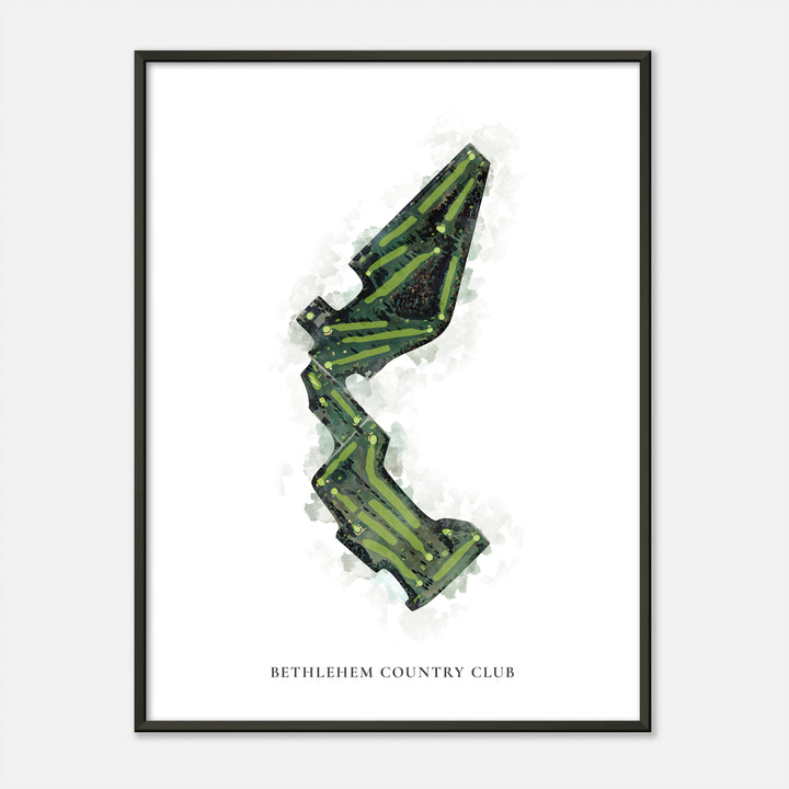 Print of Bethlehem Country Club Classic Map