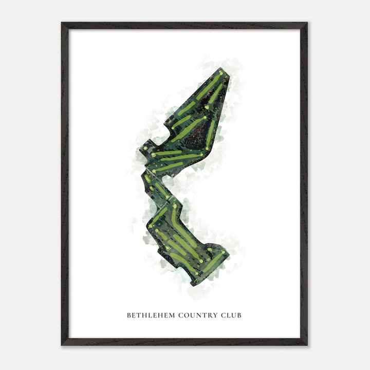 Print of Bethlehem Country Club Classic Map
