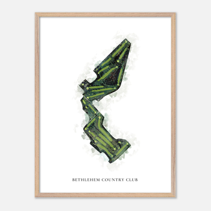 Print of Bethlehem Country Club Classic Map