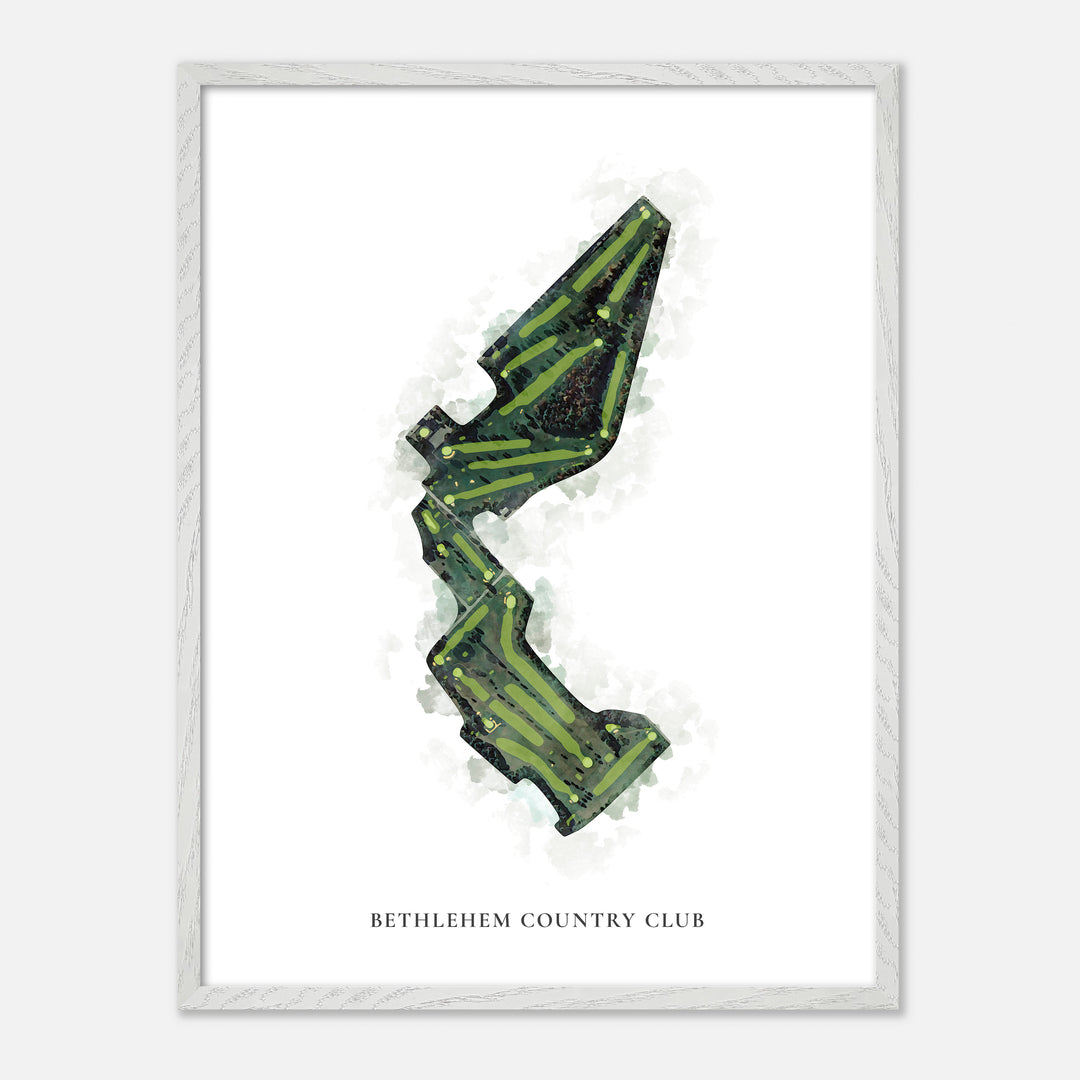 Print of Bethlehem Country Club Classic Map