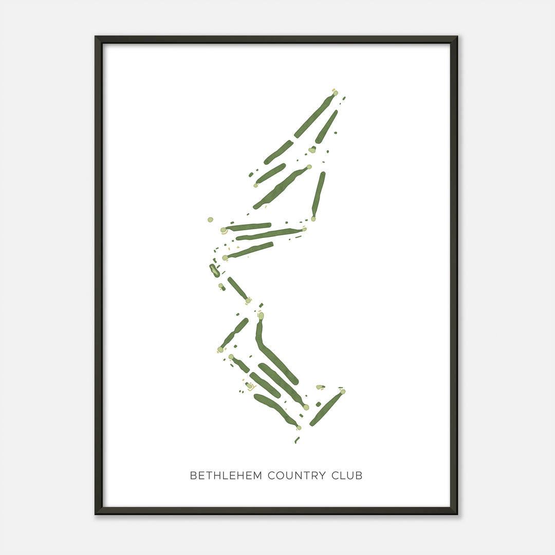 Print of Bethlehem Country Club Modern Map