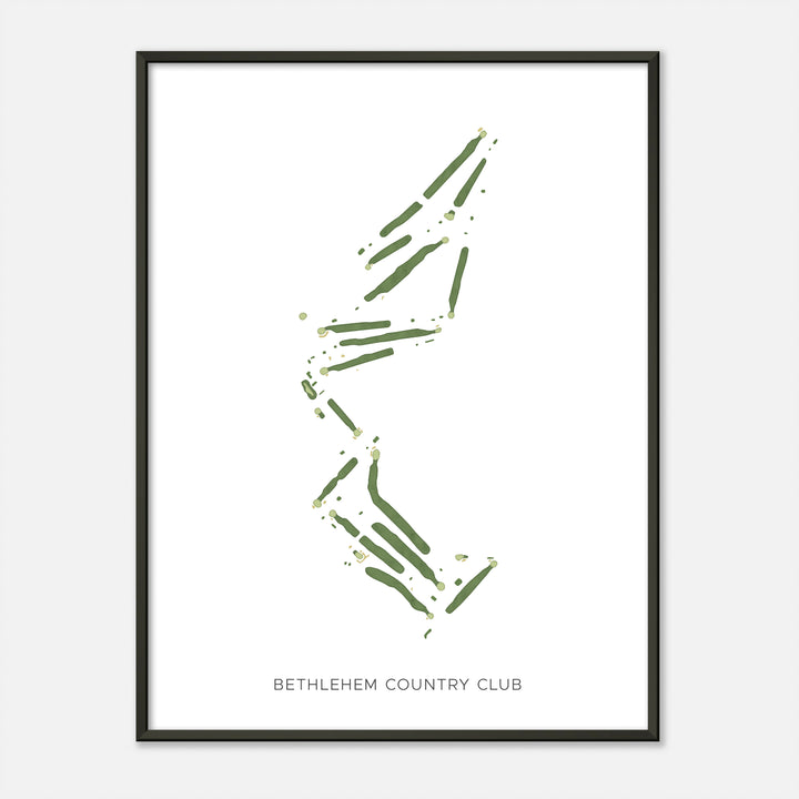 Print of Bethlehem Country Club Modern Map