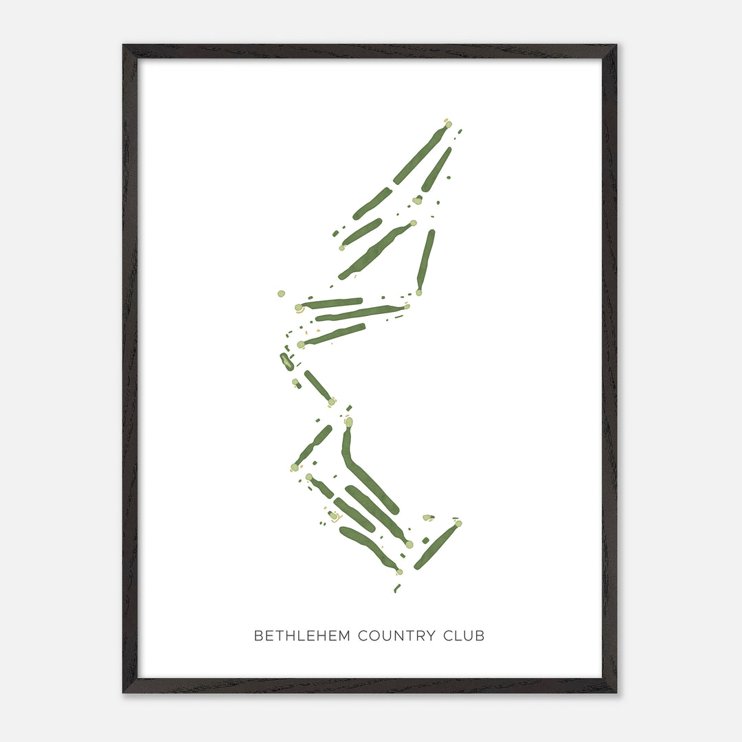 Print of Bethlehem Country Club Modern Map