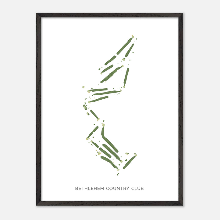 Print of Bethlehem Country Club Modern Map