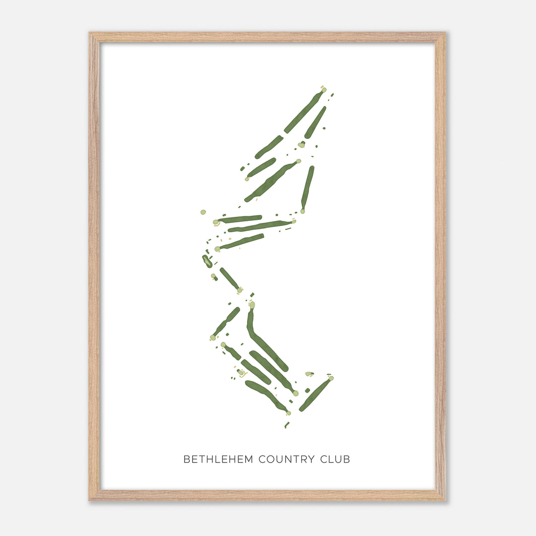 Print of Bethlehem Country Club Modern Map