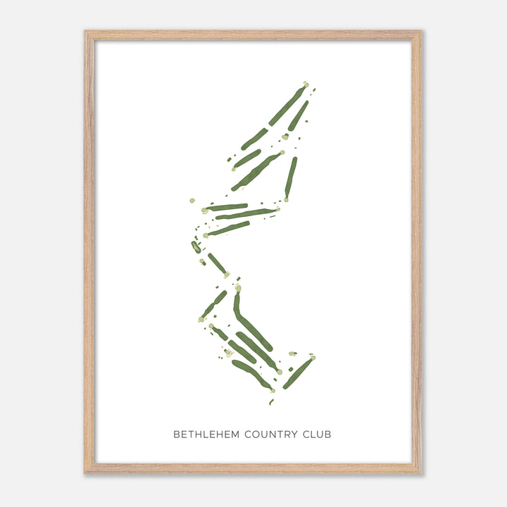 Print of Bethlehem Country Club Modern Map