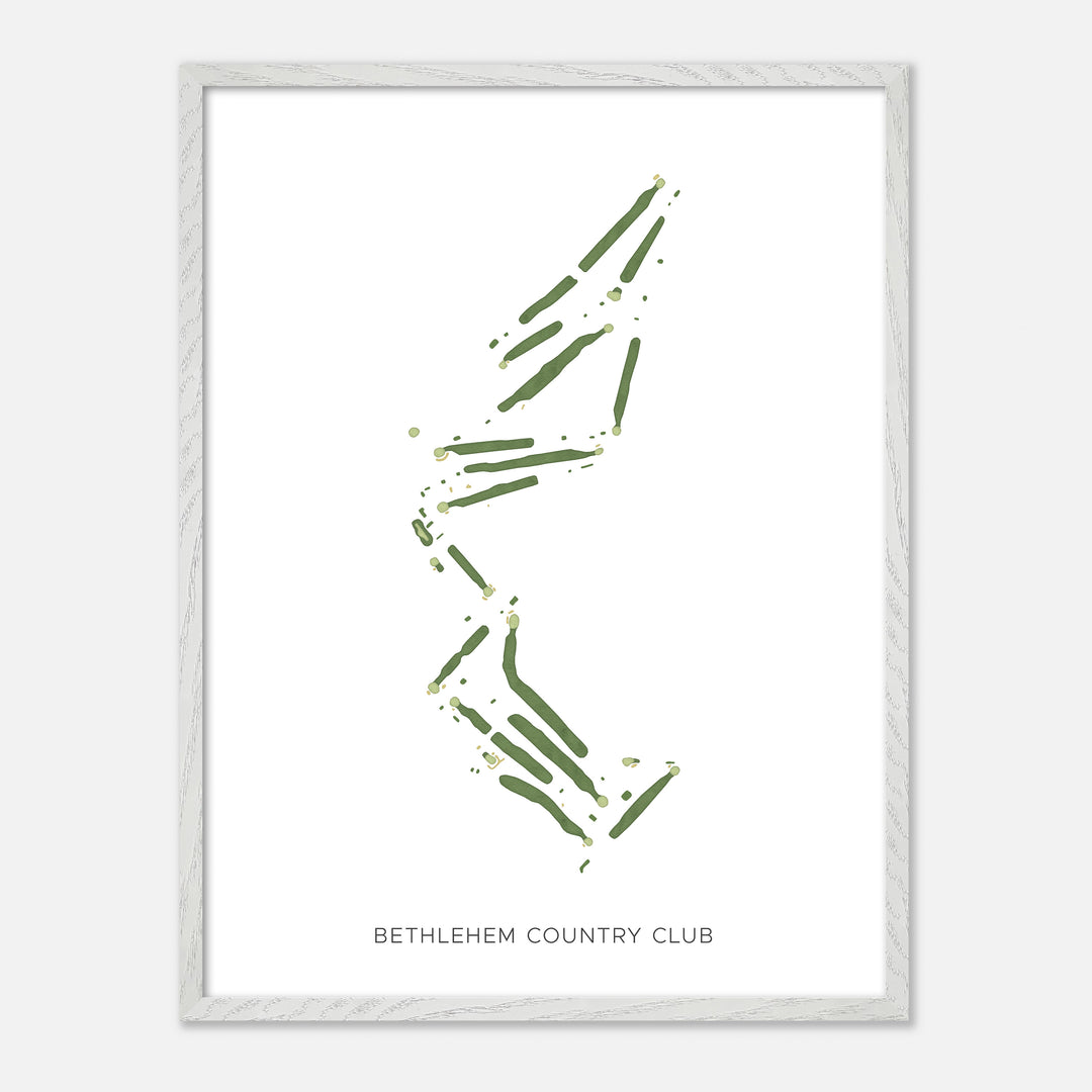 Print of Bethlehem Country Club Modern Map