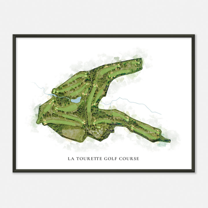 Print of La Tourette Golf Course Classic Map