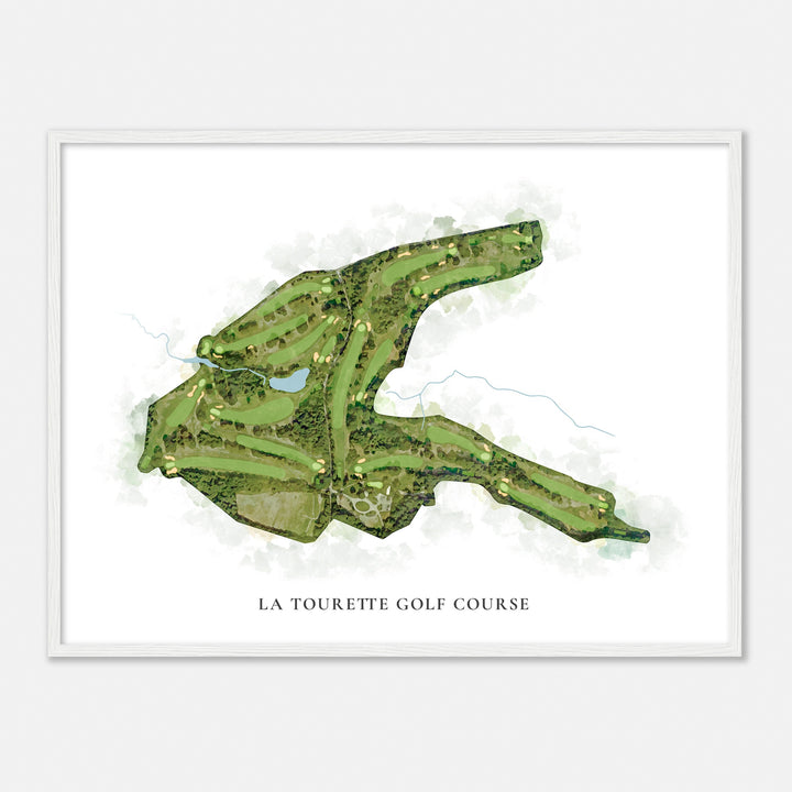 Print of La Tourette Golf Course Classic Map