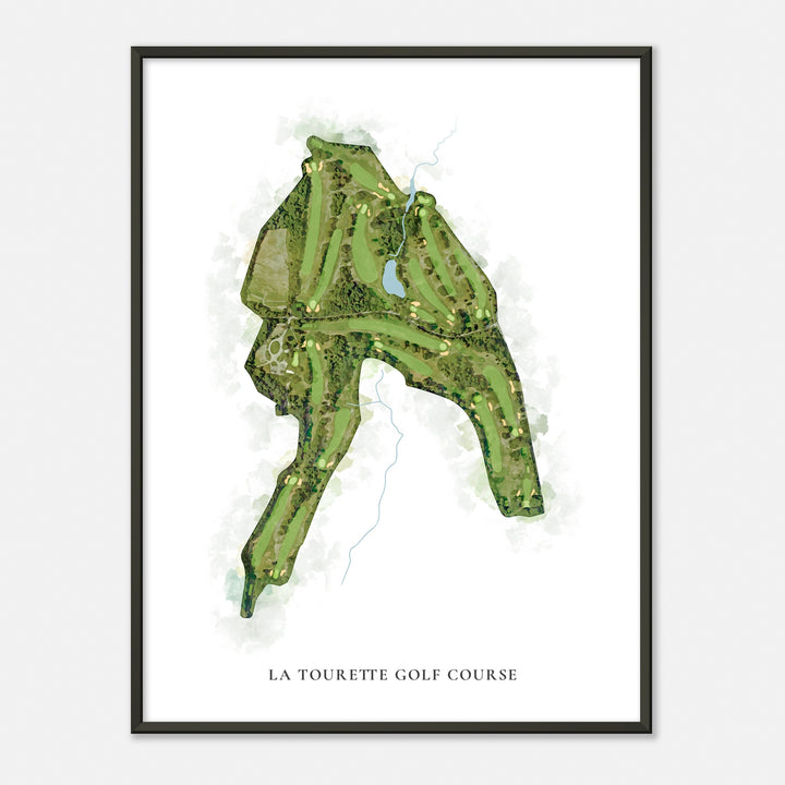 Print of La Tourette Golf Course Classic Map