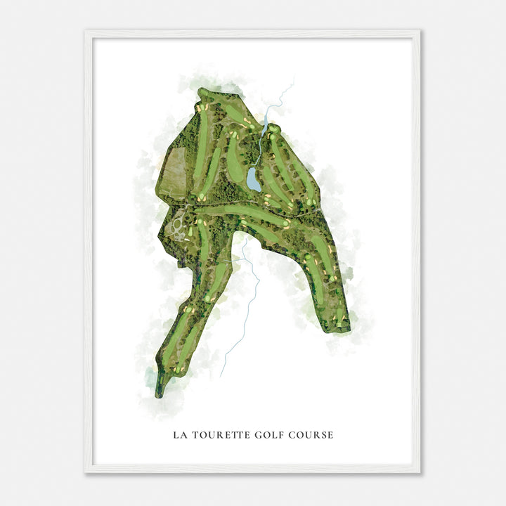 Print of La Tourette Golf Course Classic Map