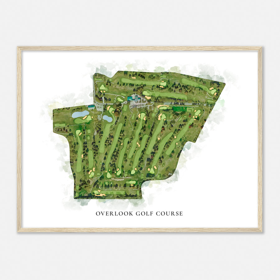 Print of Overlook Golf Course Classic Map