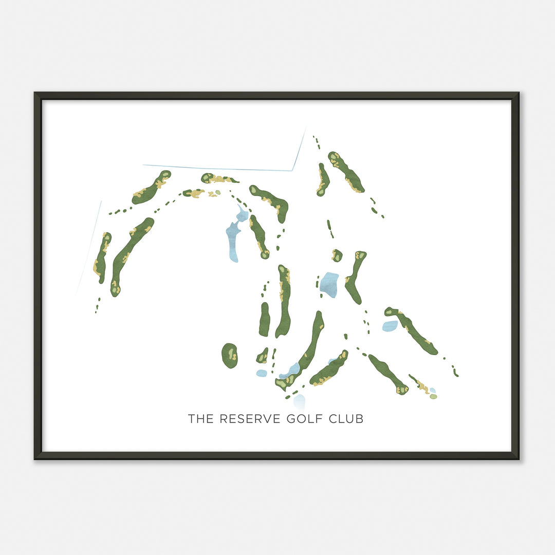 Print of The Reserve Golf Club Modern Map