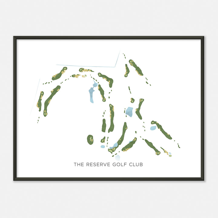 Print of The Reserve Golf Club Modern Map