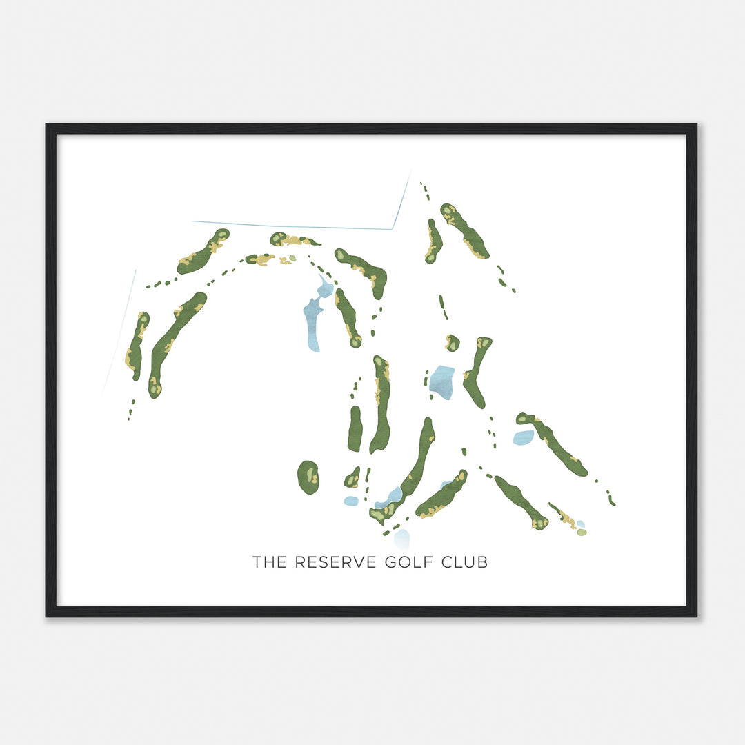 Print of The Reserve Golf Club Modern Map