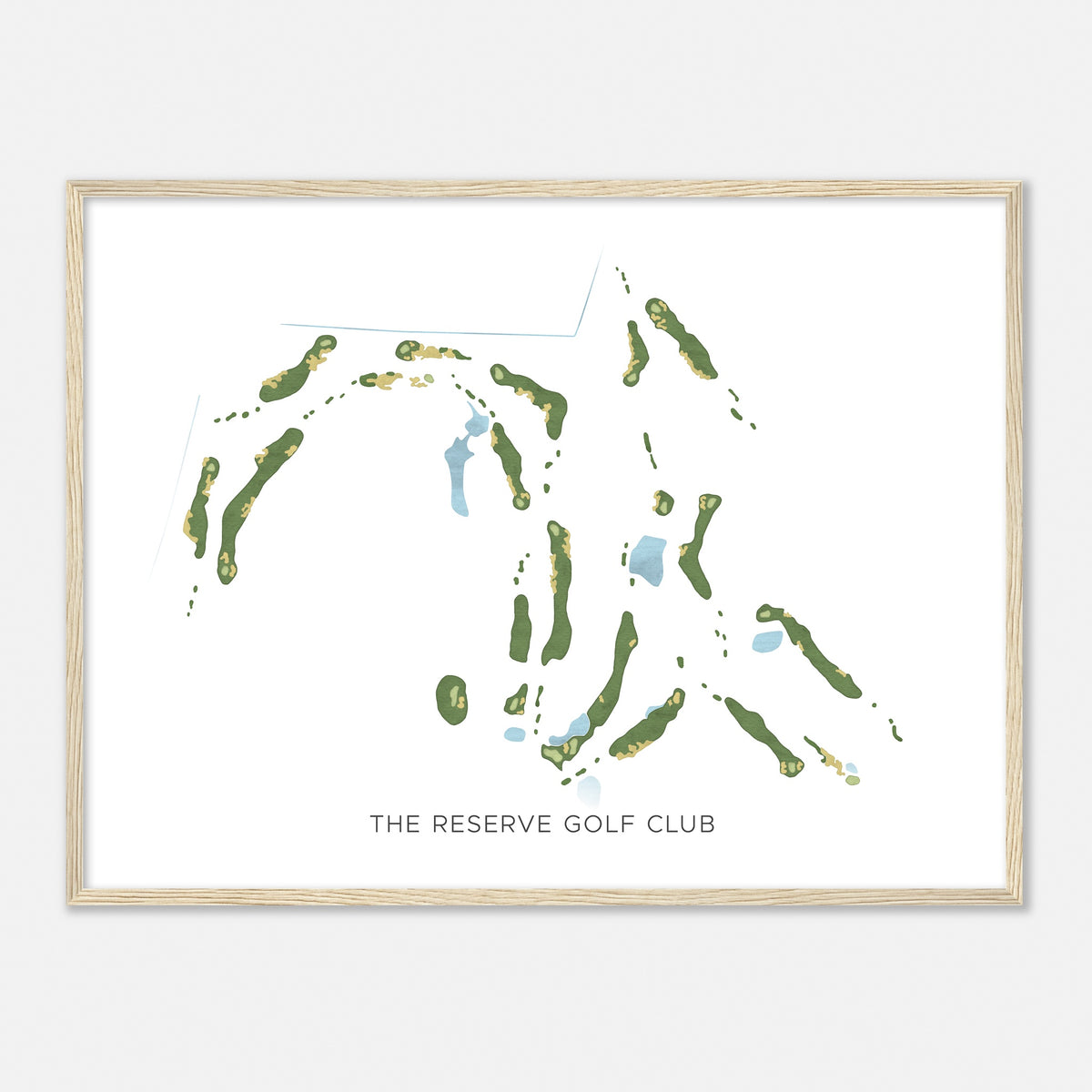Print of The Reserve Golf Club Modern Map