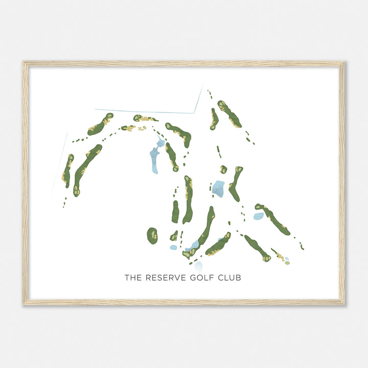 Print of The Reserve Golf Club Modern Map