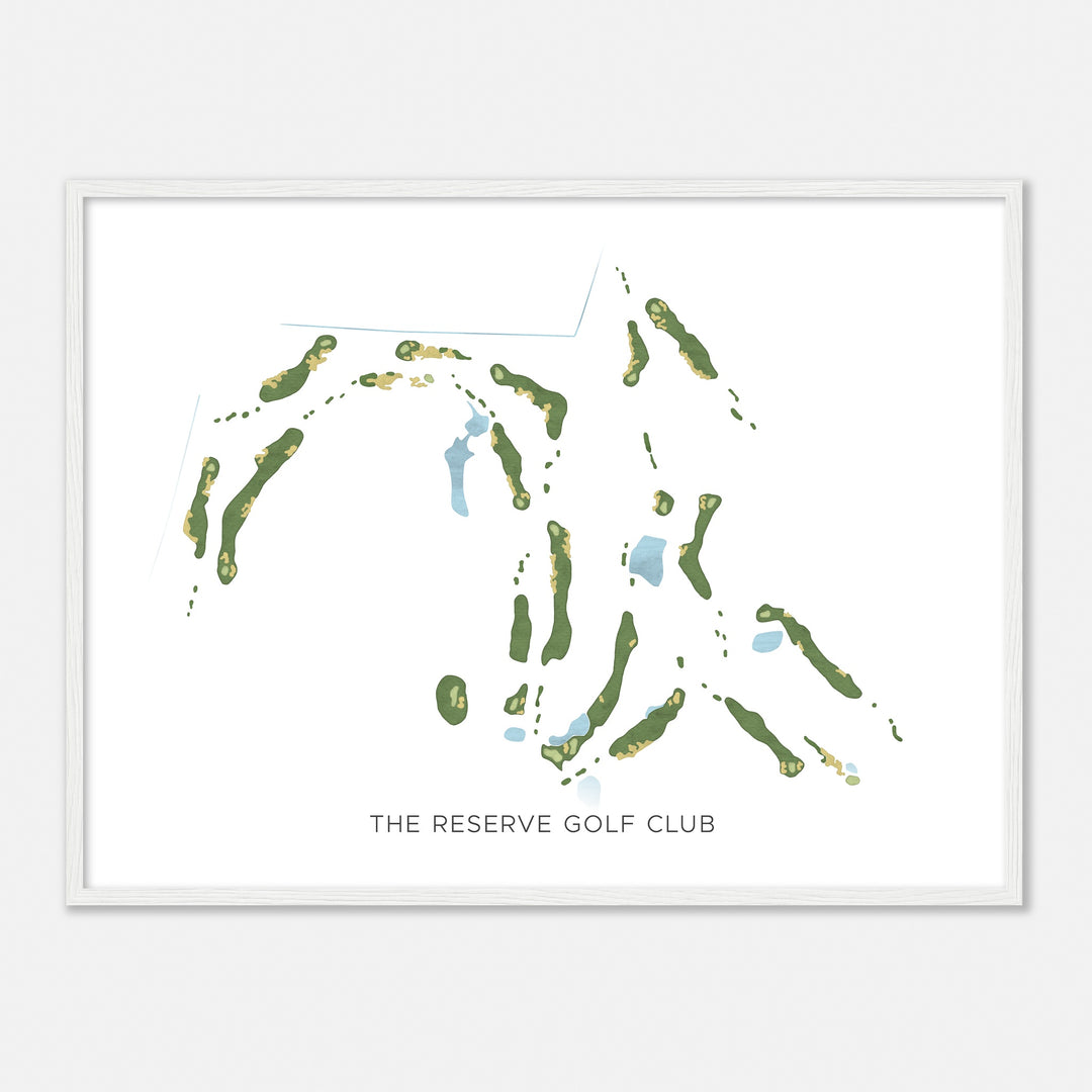 Print of The Reserve Golf Club Modern Map