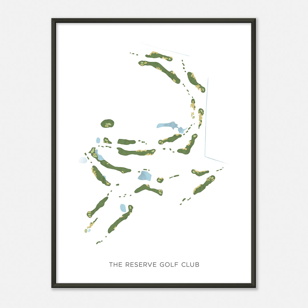 Print of The Reserve Golf Club Modern Map