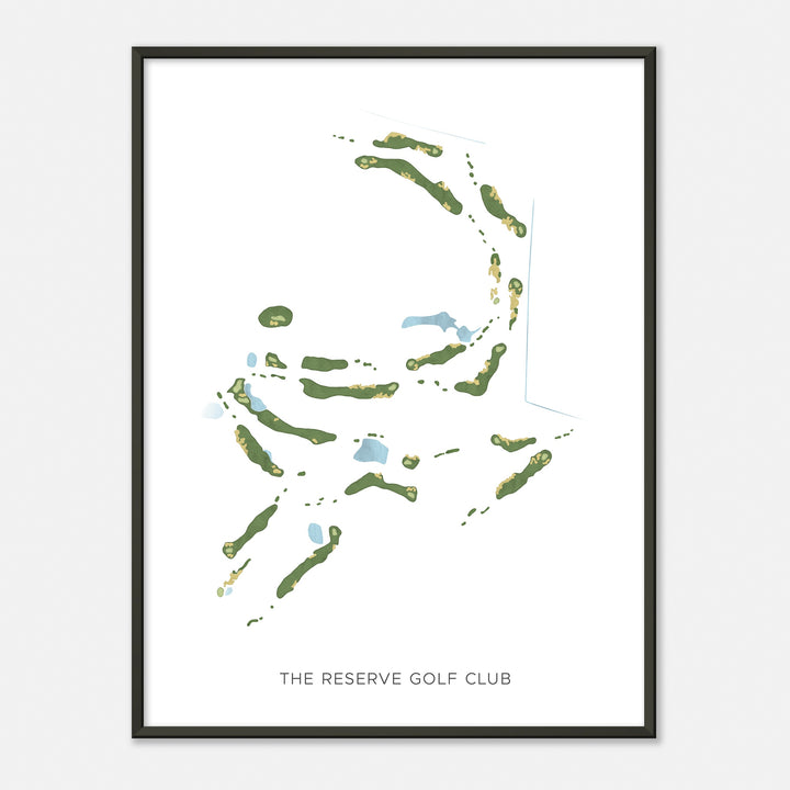 Print of The Reserve Golf Club Modern Map