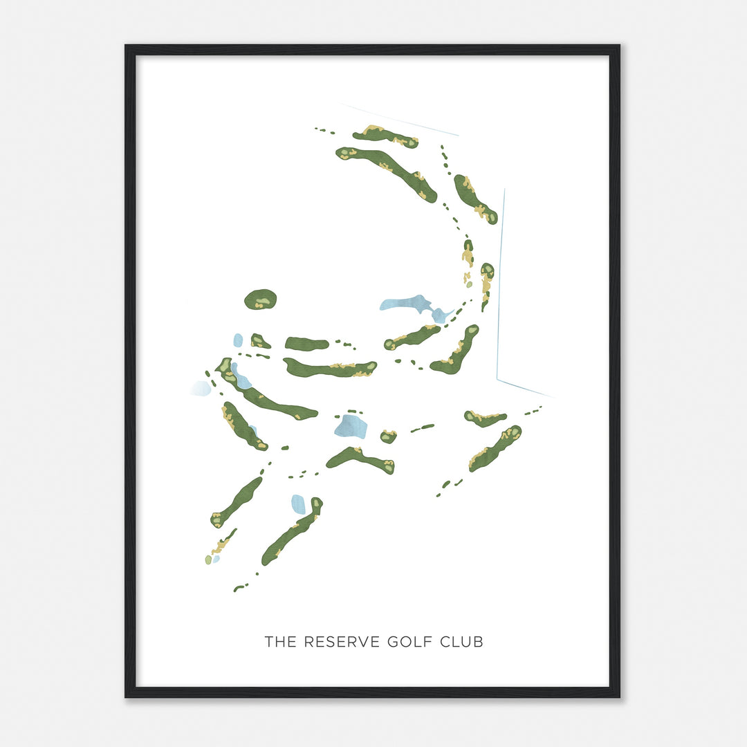 Print of The Reserve Golf Club Modern Map