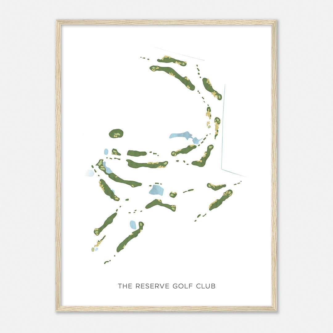 Print of The Reserve Golf Club Modern Map