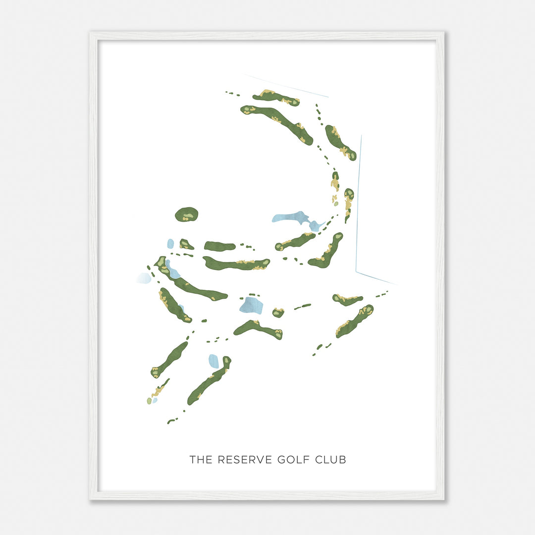 Print of The Reserve Golf Club Modern Map