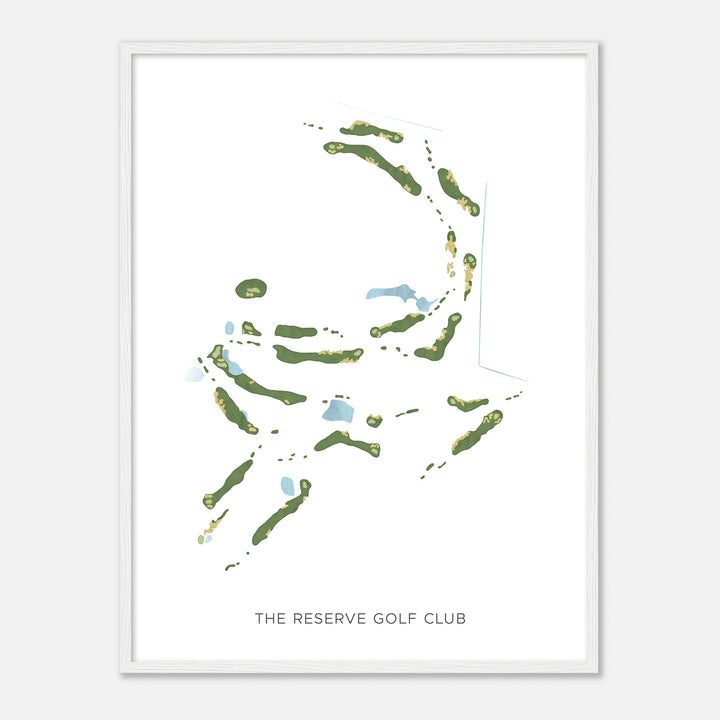 Print of The Reserve Golf Club Modern Map