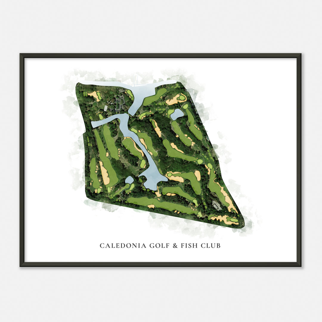 Print of Caledonia Golf & Fish Club Classic Map