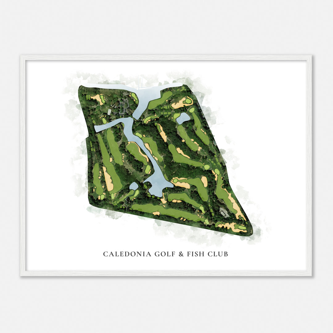 Print of Caledonia Golf & Fish Club Classic Map