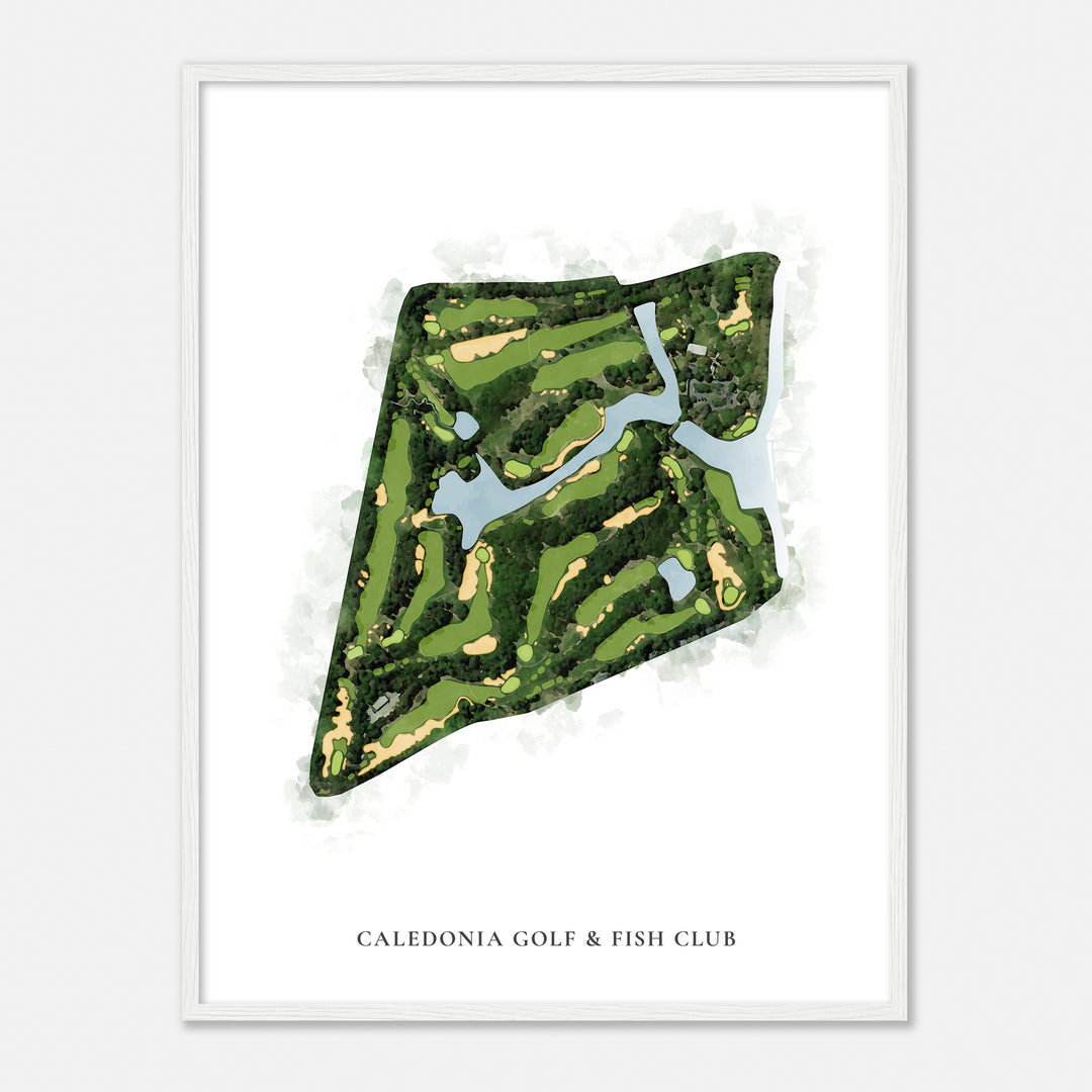 Print of Caledonia Golf & Fish Club Classic Map