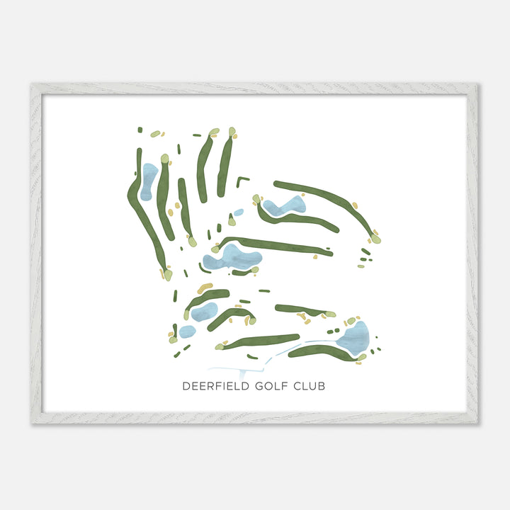 Print of Deerfield Golf Club Modern Map