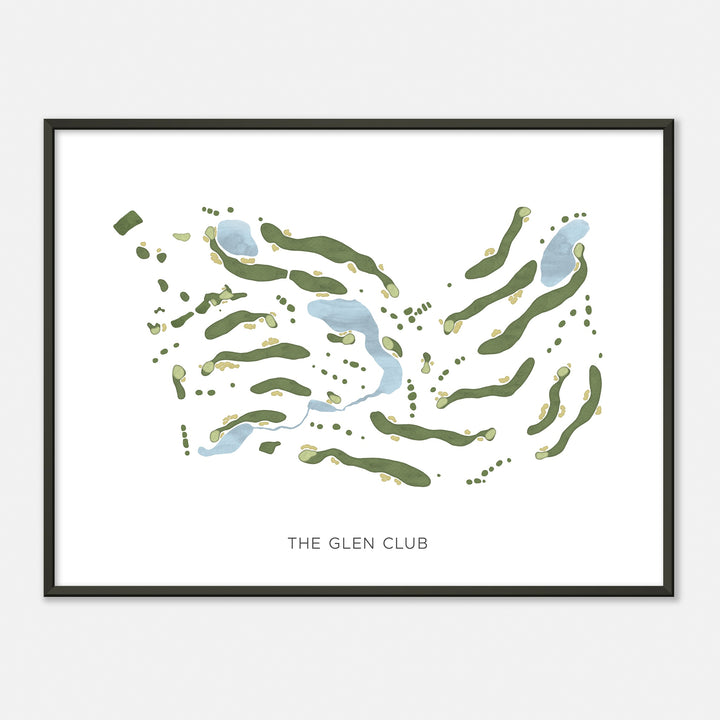 Print of The Glen Club Modern Map